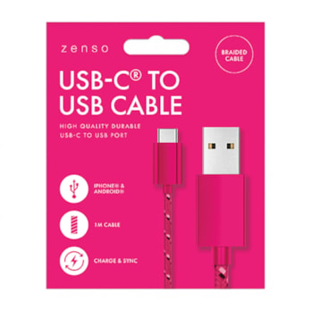 Wholesale Type-C to USB Braided Cable 1M | Wholesale Direct