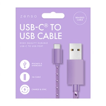 Wholesale Type-C to USB Braided Cable 1M | Wholesale Direct