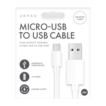 Wholesale Micro to USB White Cable 1M | Wholesale Direct