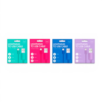 Wholesale Lightning to USB Coloured Cable 1M | Wholesale Direct