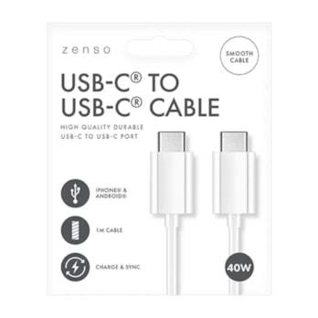 Wholesale Type-C to Type-C White Cable 1M | Wholesale Direct
