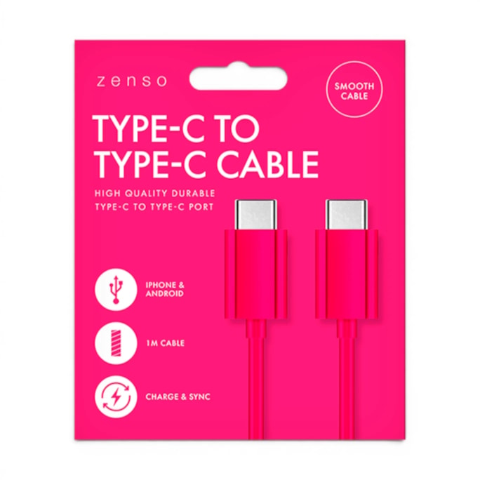 Wholesale Type-C to Type-C Coloured Cable 1M | Wholesale Direct