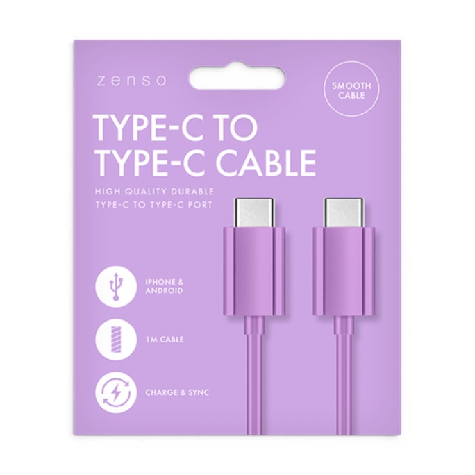Wholesale Type-C to Type-C Coloured Cable 1M | Wholesale Direct