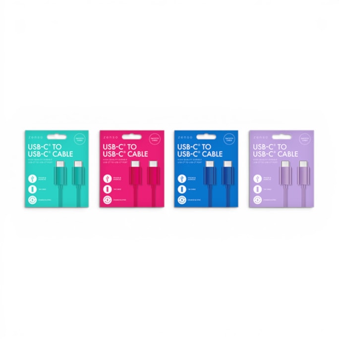 Wholesale Type-C to Type-C Coloured Cable 1M | Wholesale Direct