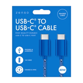 Wholesale Type-C to Type-C Braided Cable 1M | Wholesale Direct