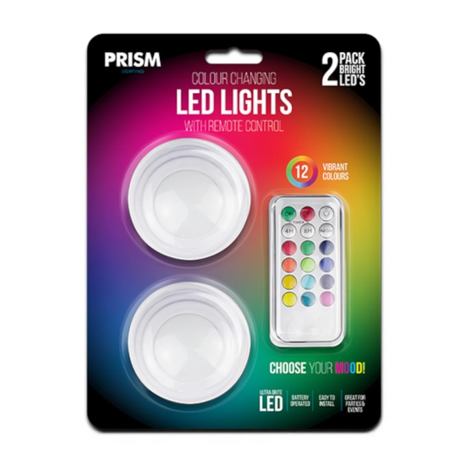 Wholesale LED Colour Changing Lights 2 Pack in CDU | Wholesale Direct