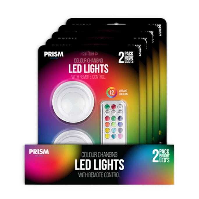 Wholesale LED Colour Changing Lights 2 Pack in CDU | Wholesale Direct