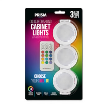 Wholesale LED Colour Changing Cabinet Lights 3 Pack | Wholesale Direct