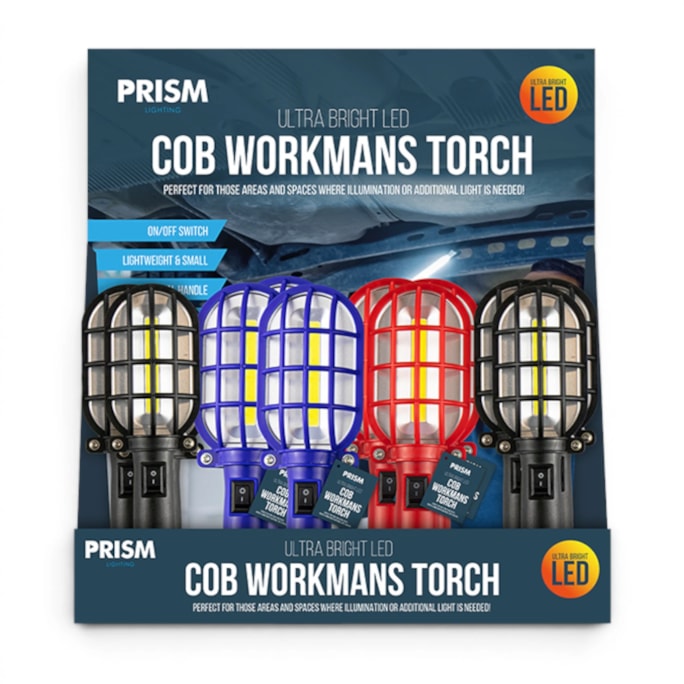 Wholesale LED Ultra Bright COB Workmans Torch in CDU | Wholesale Direct