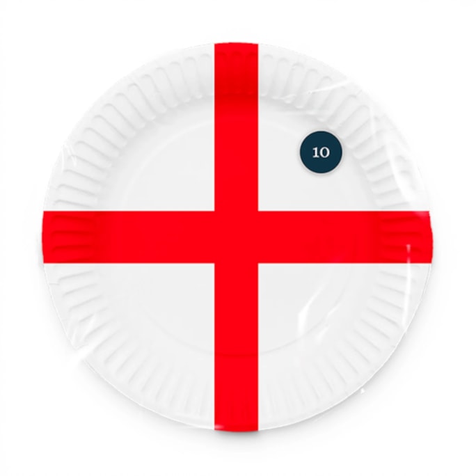 Wholesale England Paper Plates 10Pack in CDU - Plastic Free | Wholesale Direct