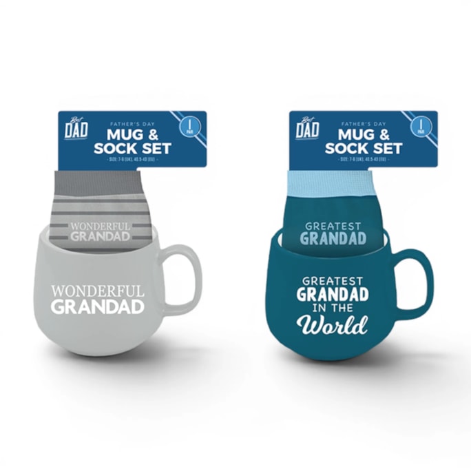 Wholesale Grandad's Mug & Sock Set | Wholesale Direct