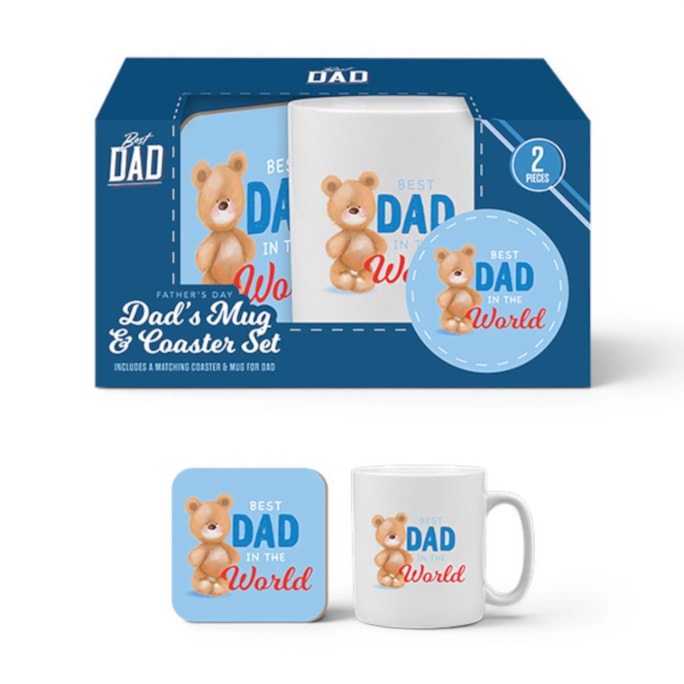 Wholesale Father's Day Mug & Coaster Duo Set | Wholesale Direct Wholesale Father's Day Mug & Coaster Duo Set | Wholesale Direct