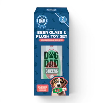 Wholesale Father's Day No.1 Dog Dad Beer Glass & Toy | Wholesale Direct