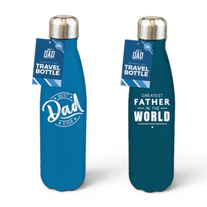 Wholesale Father's Day Rubberised Travel Bottle 750ml | Wholesale Direct Wholesale Father's Day Rubberised Travel Bottle 750ml | Wholesale Direct