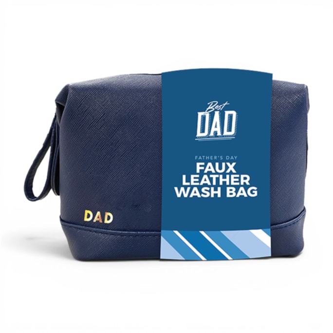 Wholesale Father's Day PU Leather Wash Bag | Wholesale Direct