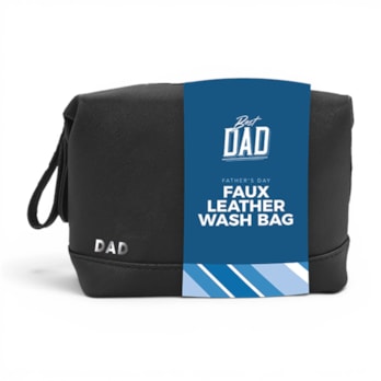 Wholesale Father's Day PU Leather Wash Bag | Wholesale Direct