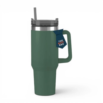 Wholesale Father's Day Double Walled Tumbler With Straw And Handle 1100ML | Wholesale Direct