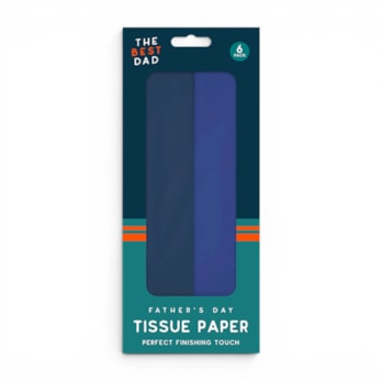 Wholesale Father's Day Dual Colour Tissue Paper 6 Pack | Wholesale Direct