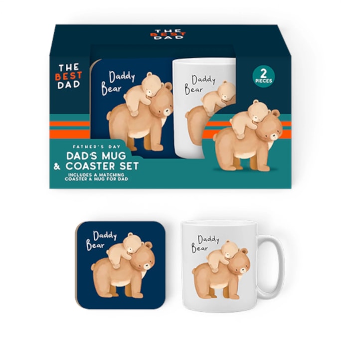Wholesale Father's Day Mug & Coaster Duo Set | Wholesale Direct