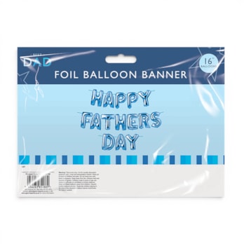 Wholesale Happy Father's Day Foil Balloon Banner | Wholesale Direct