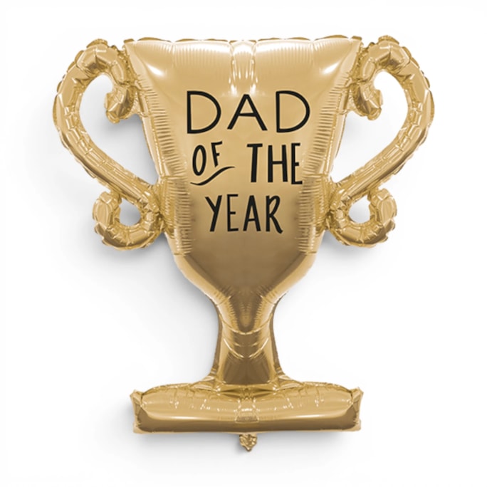 Wholesale Dad Trophy Foil Balloon 34" x 26" | Wholesale Direct