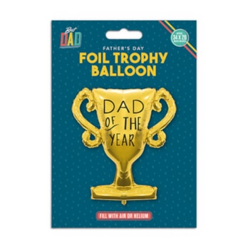 Wholesale Dad Trophy Foil Balloon 34" x 26" | Wholesale Direct