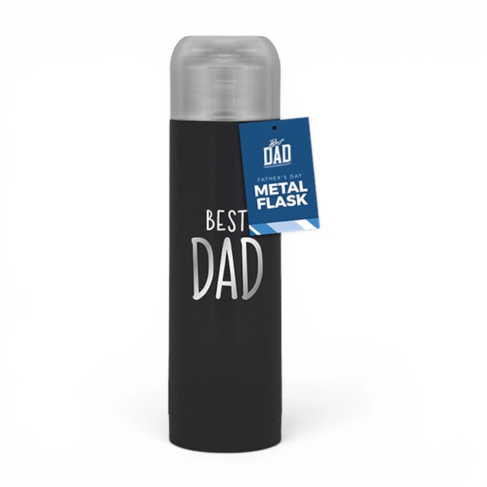 Wholesale Father's Day Foil Metal Flask 500ml | Wholesale Direct