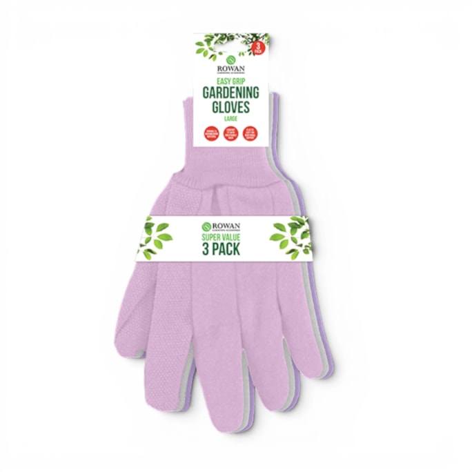 Wholesale Easy Grip Gardening Gloves 3pk | Wholesale Direct