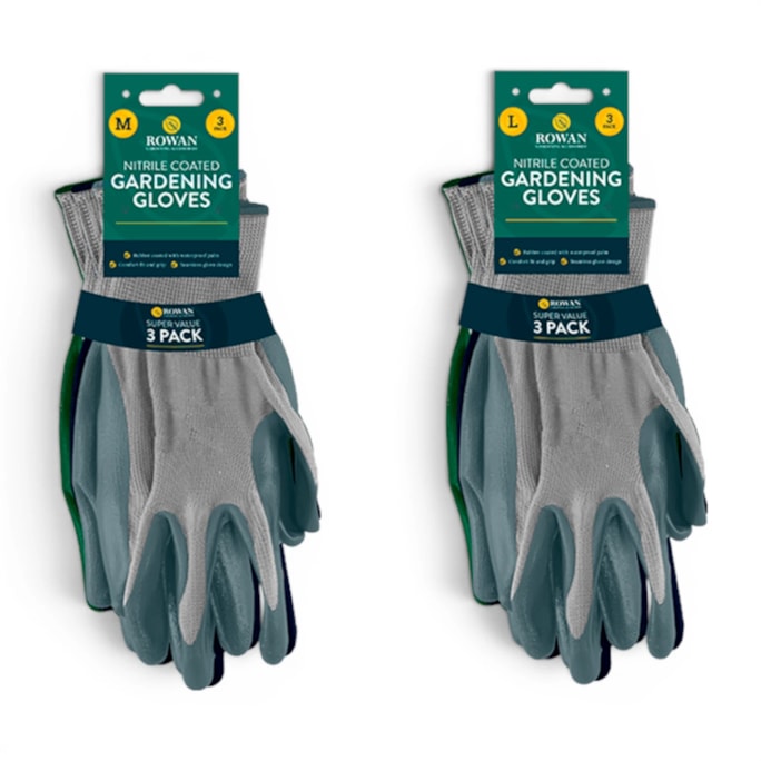 Wholesale Latex Coated Gardening Gloves 3pk | Wholesale Direct