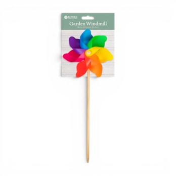 Wholesale Multi-Coloured Wooden Garden Windmill | Wholesale Direct