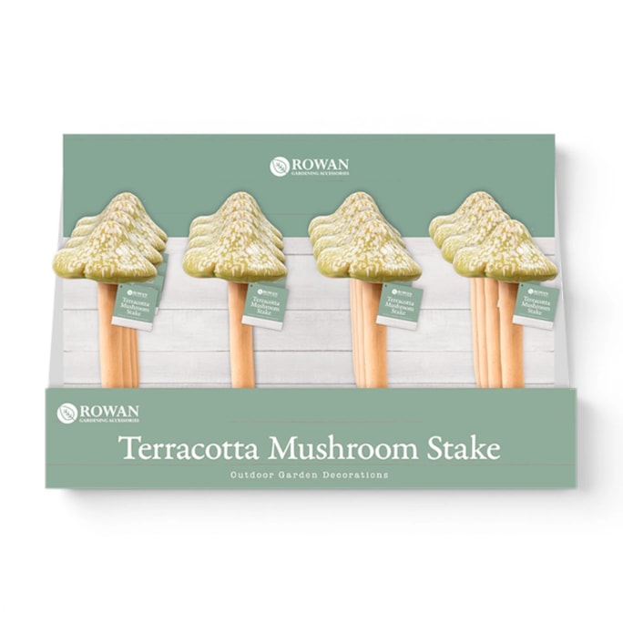 Wholesale Terracotta Mushroom Stake CDU | Wholesale Direct