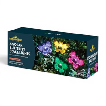 Wholesale Solar LED Butterfly Stake Lights 4pk | Wholesale Direct
