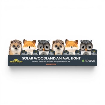 Wholesale Woodland Animal Solar Light 12cm CDU | Wholesale Direct