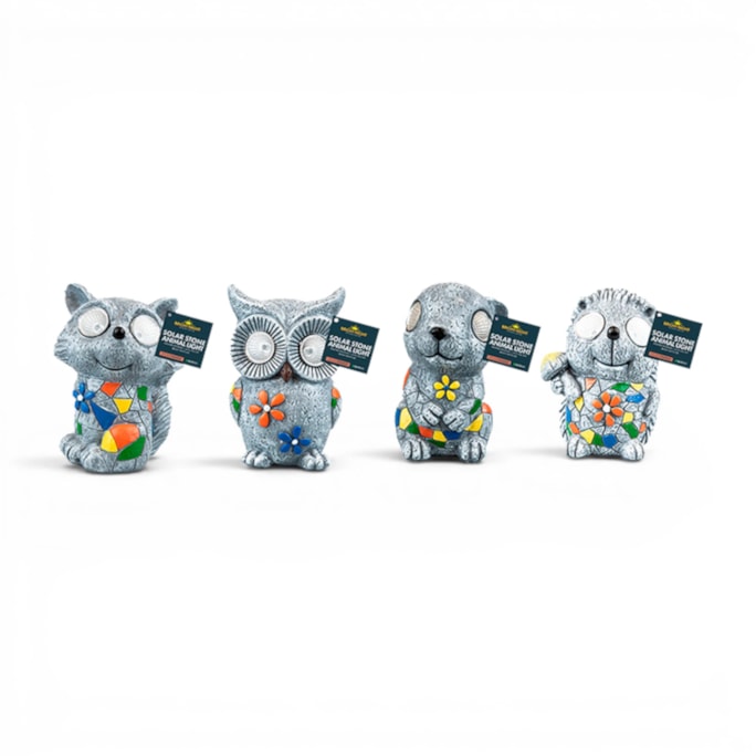Wholesale Stone-Look Animal Solar Light 13.5cm CDU | Wholesale Direct