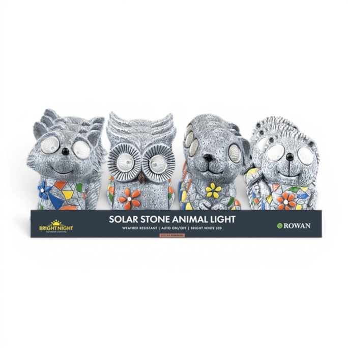 Wholesale Stone-Look Animal Solar Light 13.5cm CDU | Wholesale Direct