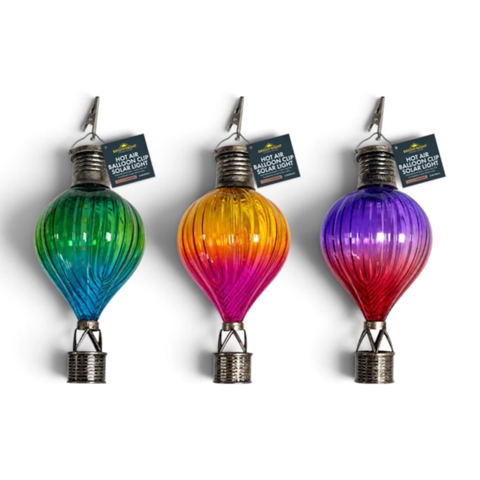 Wholesale Hot Air Balloon Clip Solar Light CDU | Wholesale Direct