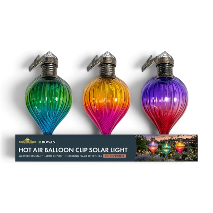 Wholesale Hot Air Balloon Clip Solar Light CDU | Wholesale Direct