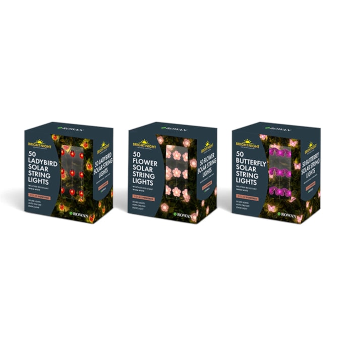 Wholesale Cute Firefly Solar String Lights 50pk CDU | Wholesale Direct