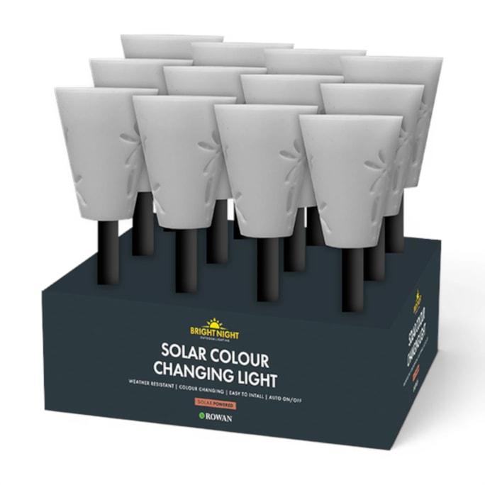Wholesale Colour Changing Silhouette Solar Stake Light CDU | Wholesale Direct Wholesale Colour Changing Silhouette Solar Stake Light CDU | Wholesale Direct