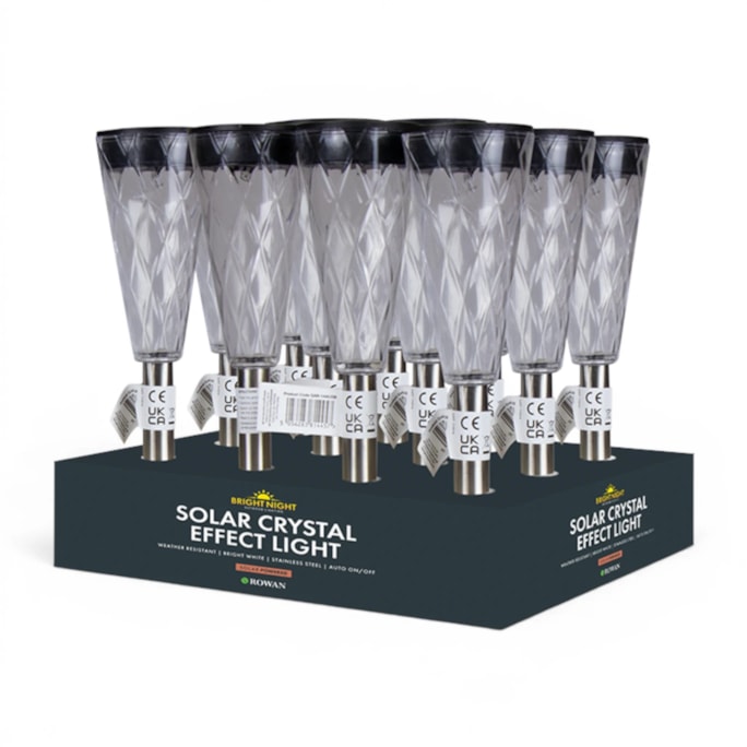 Wholesale Crystal Effect Solar Post Light CDU | Wholesale Direct