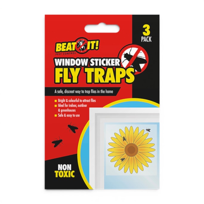 Wholesale Window Sticker Fly Traps 3pk | Wholesale Direct