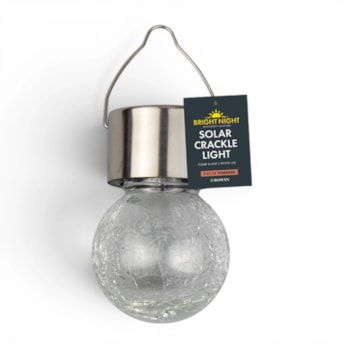 Wholesale Solar Clear Glass Crackle Ball Light CDU | Wholesale Direct