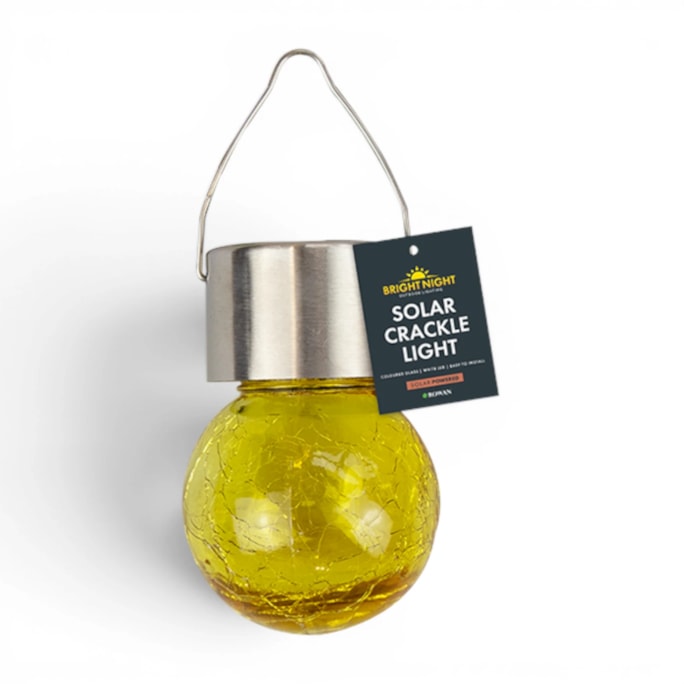 Wholesale Solar Coloured Glass Crackle Ball Light CDU | Wholesale Direct