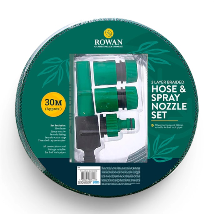 Wholesale 30m Hose & Spray Nozzle Set | Wholesale Direct
