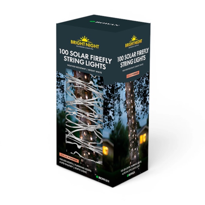 Wholesale 100 Solar Firefly String Lights Bright White | Wholesale Direct