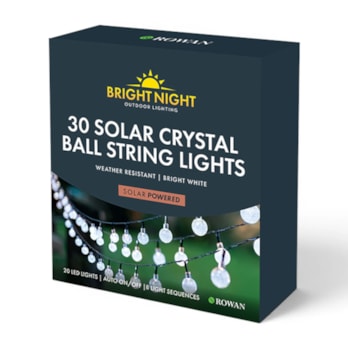 Wholesale Crystal Ball Solar String Lights Bright White | Wholesale Direct