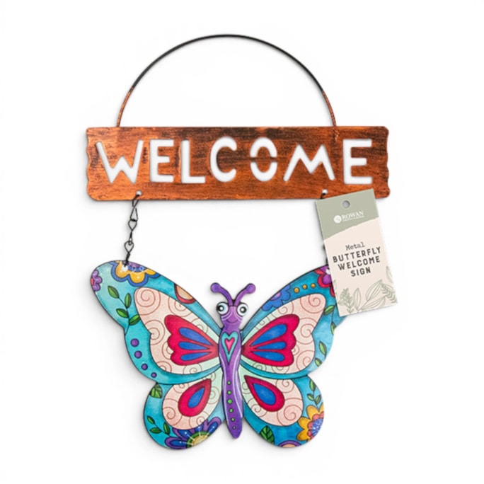 Wholesale Metal Butterfly Welcome Sign | Wholesale Direct