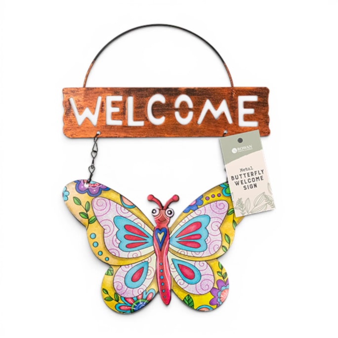 Wholesale Metal Butterfly Welcome Sign | Wholesale Direct