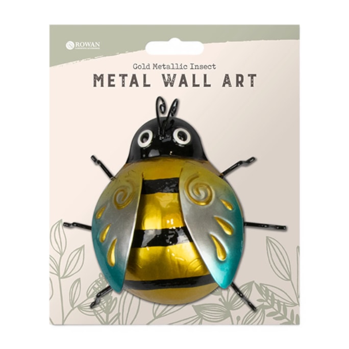 Wholesale Metallic Insect Metal Wall Decoration - Gold | Wholesale Direct Wholesale Metallic Insect Metal Wall Decoration - Gold | Wholesale Direct