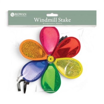 Wholesale Holographic Fabric Windmill on Stick | Wholesale Direct